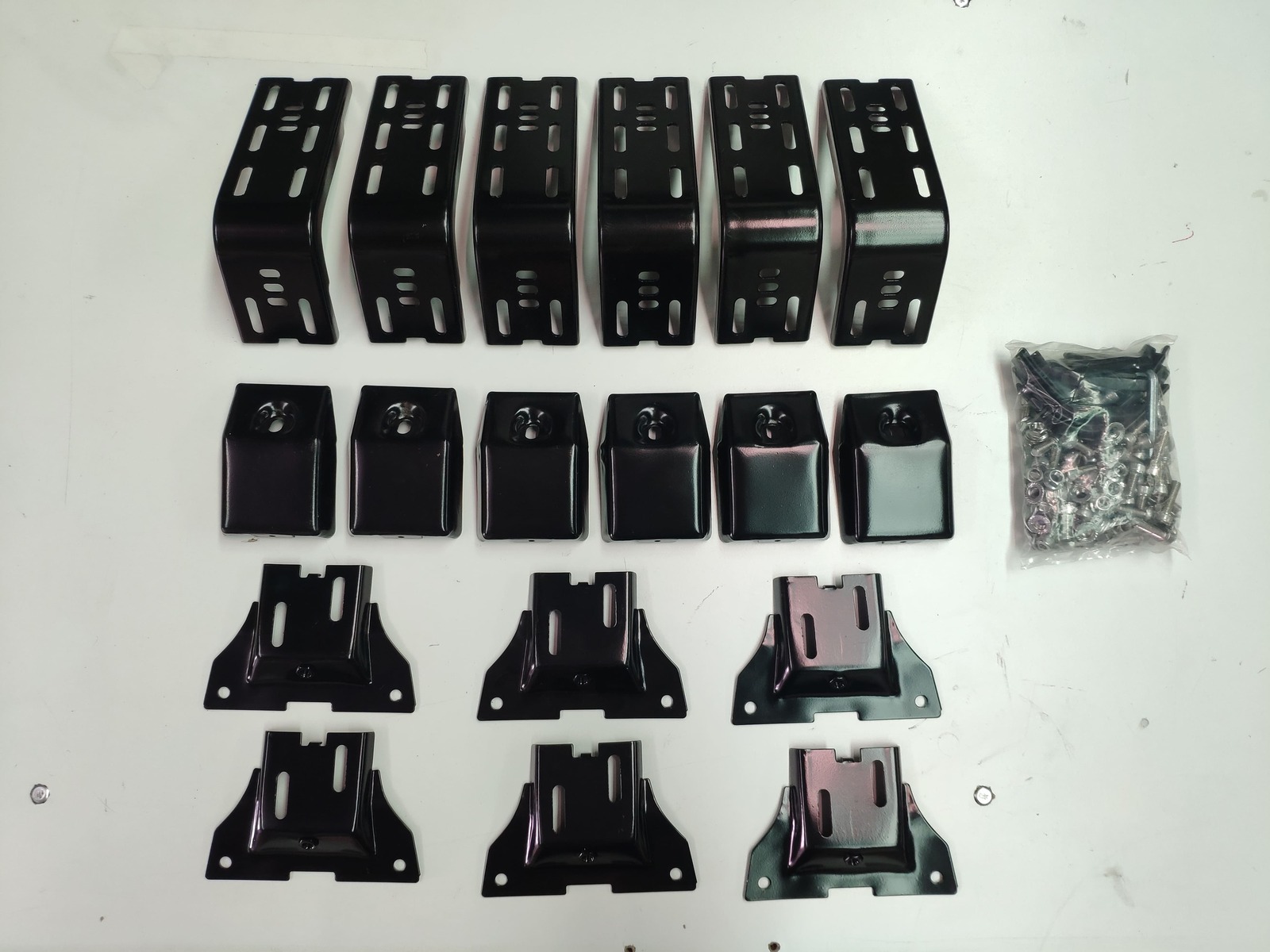 6 x 15CM Roof Rack Brackets Universal 15 CM for Rain Gutter Mounts 4WD