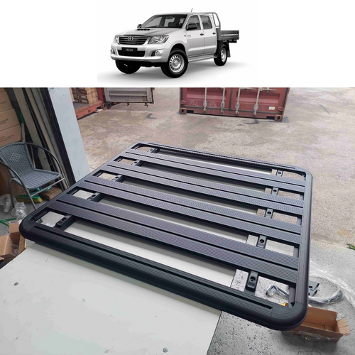 Aluminium Alloy Platform Roof Rack to suit Toyota Hilux 2005 - 2015 Dual Cab
