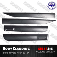 Door Body Cladding Side Molding Trim Suits Toyota Hilux Ute 2015 - 2022