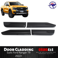 Door Cladding Side Body Moulding Trim Matte Black for Ford Ranger T9 2022+