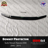 Premium Bonnet Protector for Nissan Navara D40 2005 - 2015 Tinted Guard