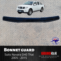 Premium Bonnet Protector Tinted Guard to suit Nissan Navara D40 2005 - 2015 Thai