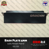 Steel Bash Plate Heavy Duty 4mm Black to suit Nissan Patrol GQ GU Sump Guard