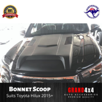 Bonnet Scoop Hood Scoop Matte Black suits Toyota Hilux N80 2015 - 2019