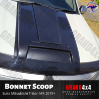 Bonnet Scoop Hood Scoop Matte Black suits Mitsubishi Triton MR 2019 - 2022