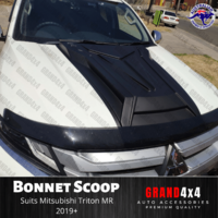 Aggressive Bonnet Scoop Hood Scoop Matte Black suits Mitsubishi Triton MR 2019+