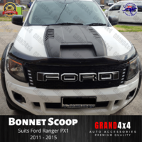 Bonnet Scoop Hood Scoop Matte Black suits Ford Ranger PX1 2011 - 2015