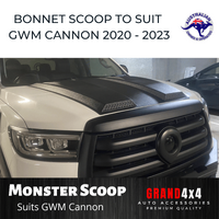 Bonnet Scoop for GWM Cannon 2020 - 2023 Great Wall Ute Hood Scoop Matte Black