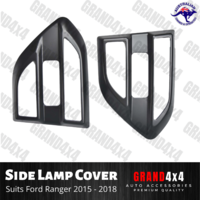 Matte Black Side Lamp Vent Cover Suits Ford Ranger PX MKII 2015 2016 2017 2018