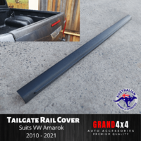 Tailgate Cover Cap Trim Guard Matte Black for Volkswagen Amarok 2010 - 2021 VW