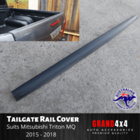 Tailgate Cover Cap Trim Guard Matte Black for Mitsubishi Triton MQ/MR 2015-2023