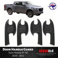 Door Handle Guard Matte Black Trim Suits Mazda BT-50 BT50 2020 - 2022 Ute