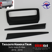 Tailgate Cover Surround Trim Matte Black for Isuzu D-Max Dmax 2016 - 2019