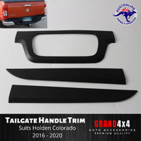 Tailgate Cover Surround Trim Matte Black for Holden Colorado 2016 - 2020