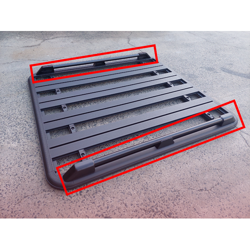 2 X Side Rails to Suit 1350MM Long Platform Racks Heavy Duty Steel Bars