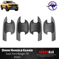 Door Handle Guard Insert Matte Black to suit Ford Ranger T9 2022+