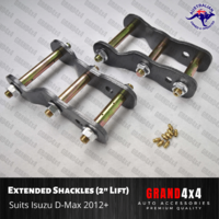 2" Extended Greasable Shackles For Isuzu D-Max DMAX Holden Colorado 2012 - ON