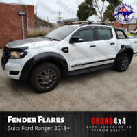 Fender Flares Guard Gloss Black to suit Ford Ranger PX3 2018-2021 Sensor Hole  