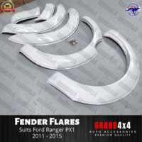 White Fender Flares for Ford Ranger PX1 2011 2012 2013 2014 2015 Guard Trim