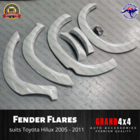 White Fender Flares for Toyota Hilux 2005-2011 6PCS Set Guard Trim