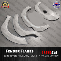 White Fender Flares for Toyota Hilux 2012-2014 Guard Cover Trim 