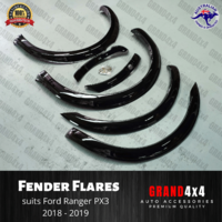 Slim Gloss Black Fender Flares Wheel Arch Cover for Ford Ranger PX3 2018-2021