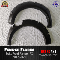Rear Fender Flares Pocket Style for Ford Ranger PX Dual Cab 2012-2020 REAR ONLY