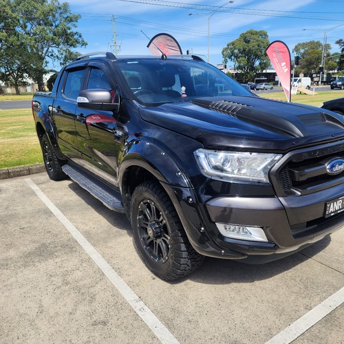 Fender Flares Guard Cover Gloss Black to suit Ford Ranger PX2 2015 - 2018