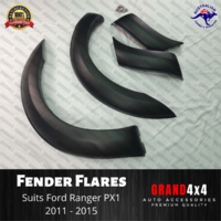 Fender Flares Guard Cover Matte Black to suit Ford Ranger PX1 2011 - 2015 FRONT