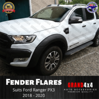 Fender Flares Guard Cover Matte Black to suit Ford Ranger PX3 2018 - 2022 XLT/S