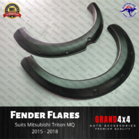 Rear Black Fender Flares for Mitsubishi Triton MQ 2015-2018 Guard Wheel Arch