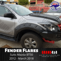 Fender Flares Guard FRONT ONLY Pocket Style for Mazda BT-50 BT50 2011 - 03/2018 