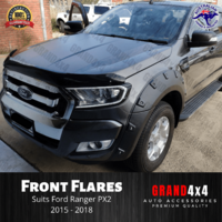 Fender Flares Guard Cover Pocket Style FRONT ONLY for Ford Ranger PX2 2015-2018