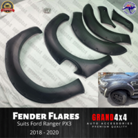 Fender Flares Guard Cover Matte Black to suit Ford Ranger PX3 2018 - 2020