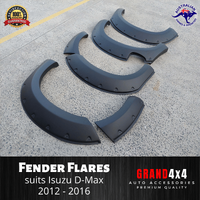 Fender Flares Guard Cover to suit Isuzu D-Max DMax 2012 - 2016 Matte Black