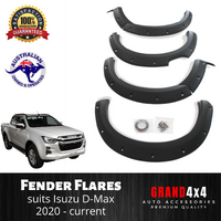 Fender Flares Guard Cover to suit Isuzu D-Max DMax 2020 - current Matte Black