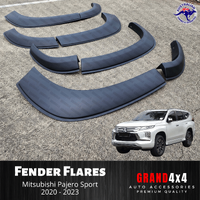 Fender Flares Guard Cover Matte Black for Mitsubishi Pajero Sport QF 2020 - 2023