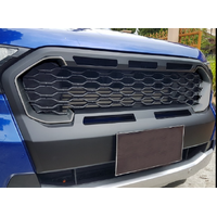 Front Mesh Grill for Ford Ranger PX3 2018 - 2021 Wildtrak Black Grille