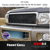 Front Chrome Grill to suit Toyota Landcruiser VDJ 76 79 78 70 Series 2007-2022