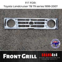 Front Chrome Grill to suit Toyota Landcruiser 78 79 series 1999-2007