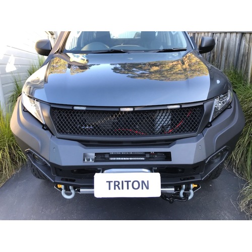 Front Grille 3D MESH DESIGN to suit Mitsubishi Triton MR 2018-2023 Grill LED