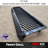 Front Black Grill to suit Toyota Landcruiser VDJ 76 79 78 70 Series 2007-2022