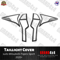 Matte Black Rear Light Trim Cover to suit Mitsubishi Pajero Sport 2020+