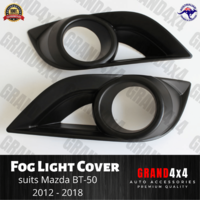 Fog Light Cover Trim Matte Black to suit Mazda BT-50 BT50 2012 - 2018