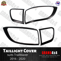 Matte Black Tail Light Cover to suit Holden Colorado Trailblazer 2016 - 2020