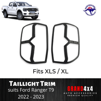 Headlight Front Light Trim Cover Surrounds for Ford Ranger 2022+ XL / XLS