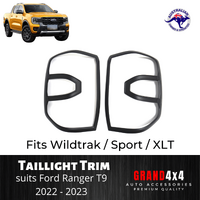 Headlight Front Light Trim Cover Surrounds for Ford Ranger 2022+ XL / XLS