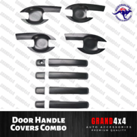 Door Handle Cover + Door Guard Bowl Insert for Isuzu D-Max DMax 2012 - 2019