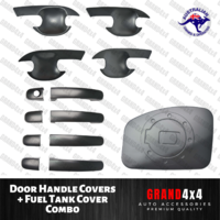 Door Handle Cover Guard Combo + Fuel Tank Cover for Ford Ranger PX1/2 2011-2018