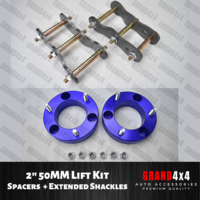 2" LiftKit Strut Spacers Extended Shackles for Mitsubishi Triton MN ML 2006-2015